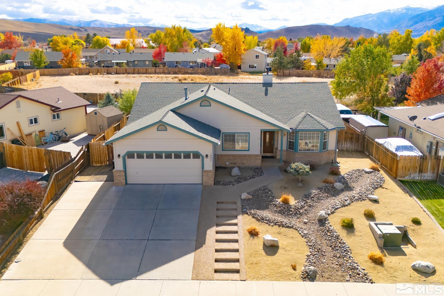 a view of a house with a outdoor space