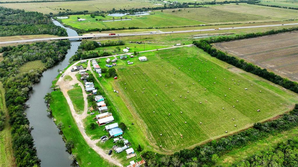 an aerial view of a football ground