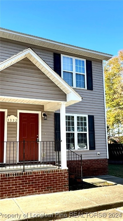 a view of a house with a door