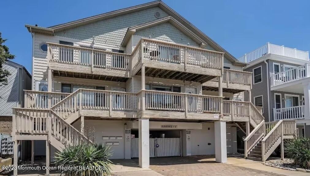 a front view of a house with a balcony