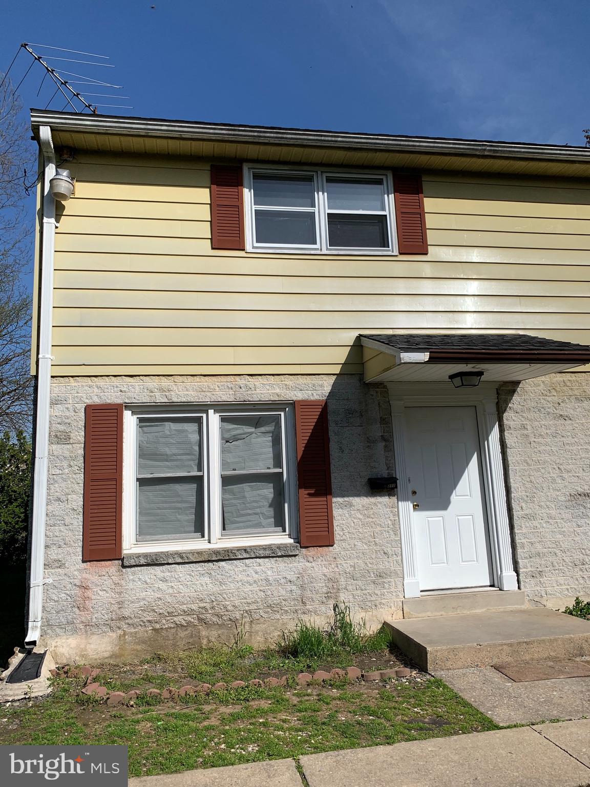 a front view of a house