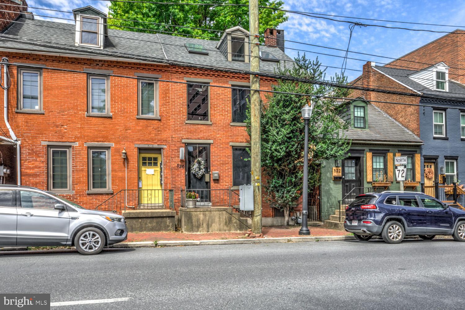 a car parked in front of a house