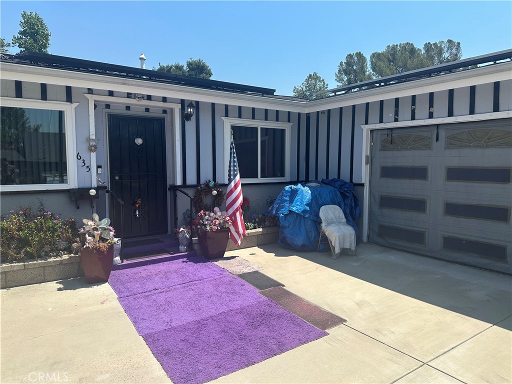 a view of a house with patio