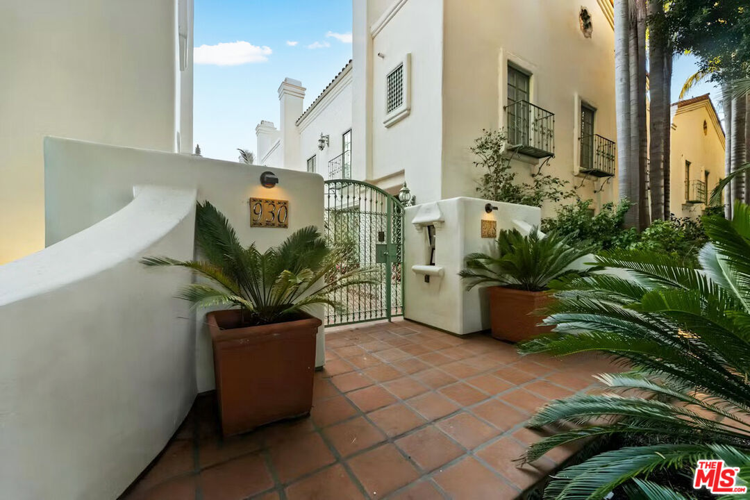 a view of a potted plants in front of a building