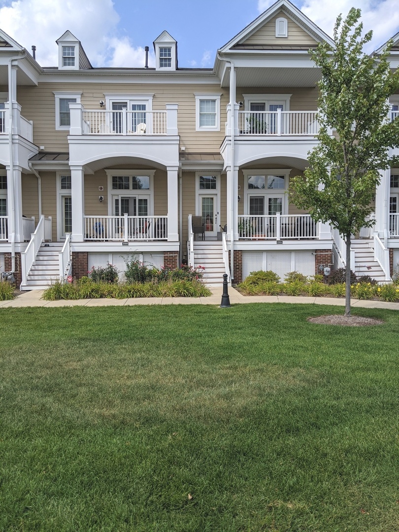 a house view with a garden space