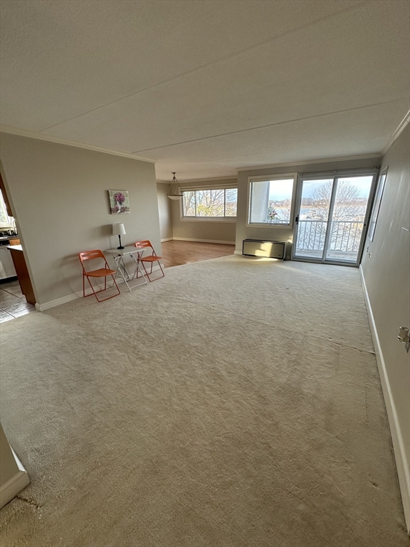 a view of a livingroom with a flat screen tv