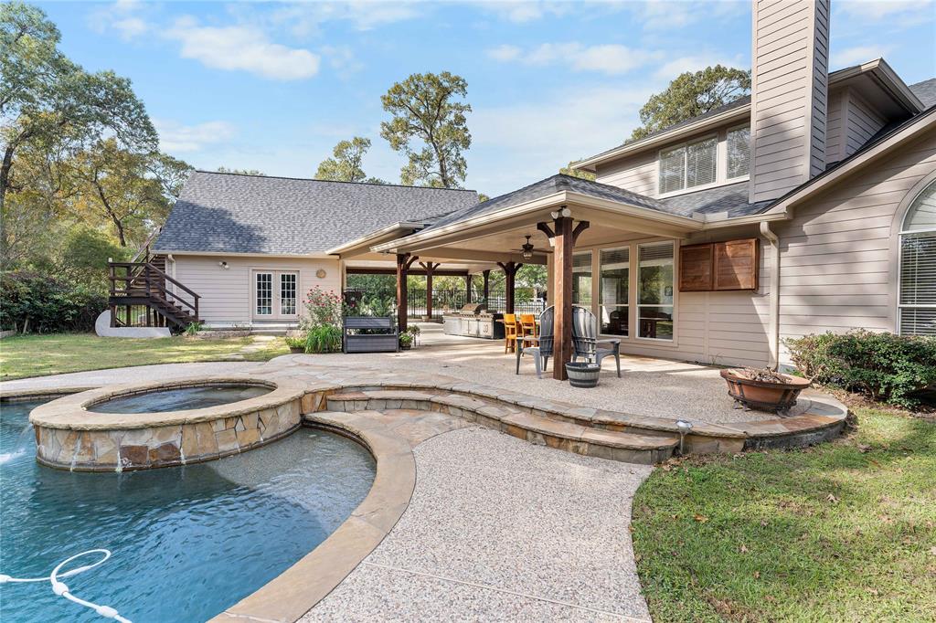 a view of outdoor space yard and swimming pool