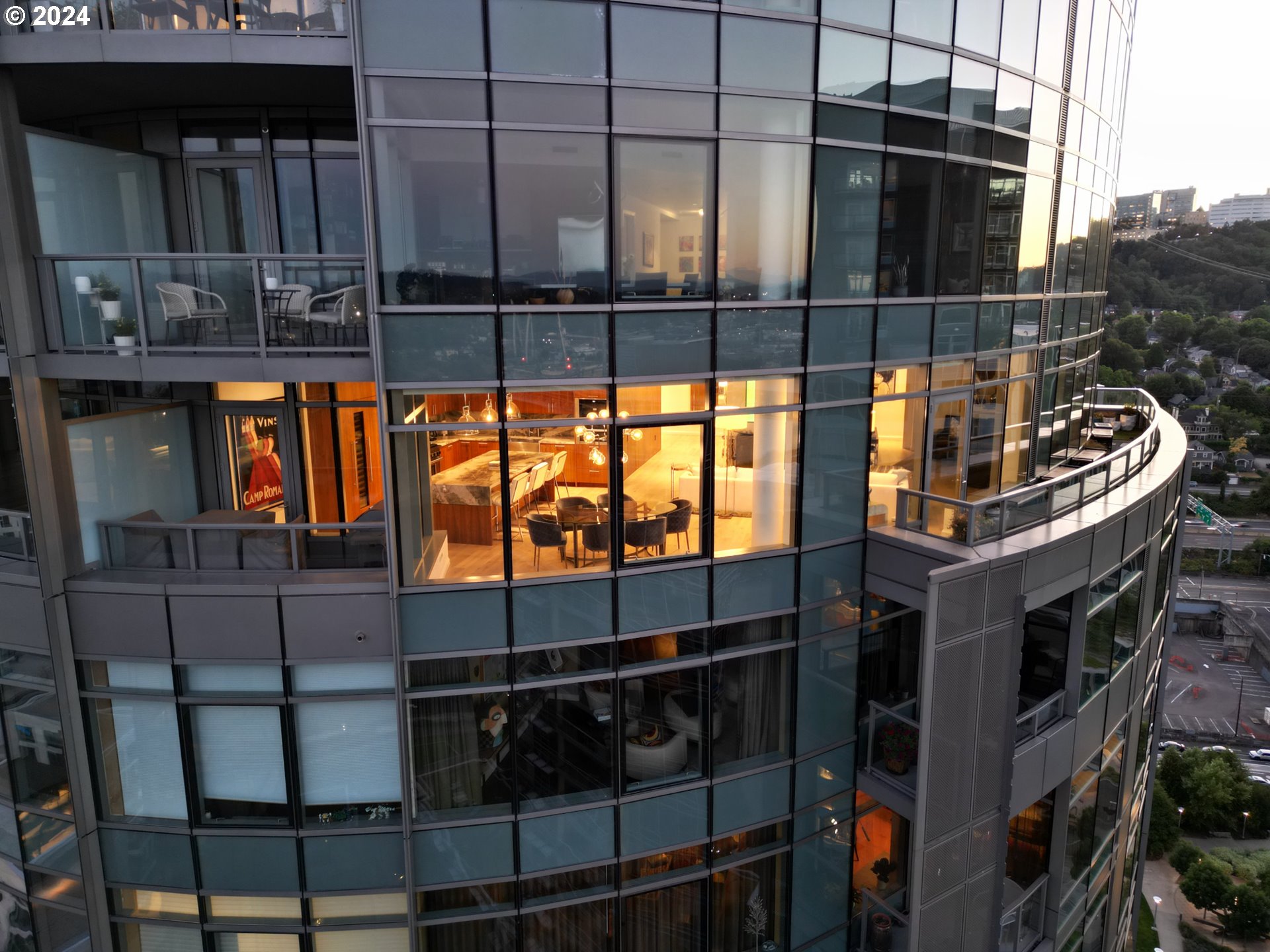 a view of roof deck