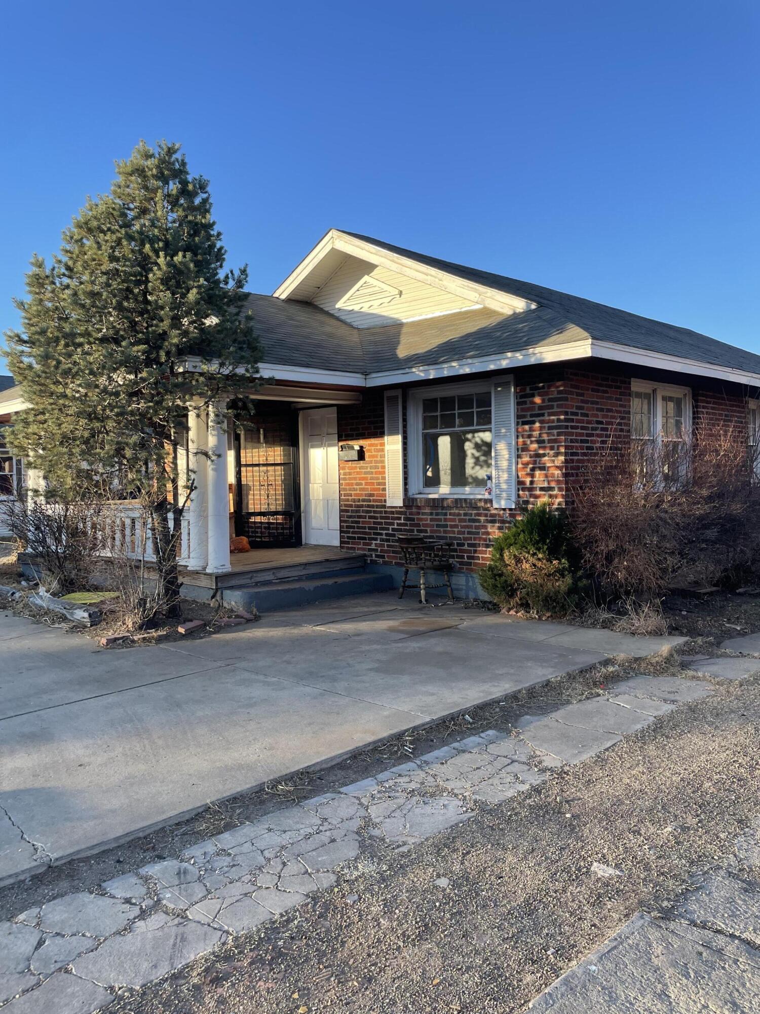 a front view of a house