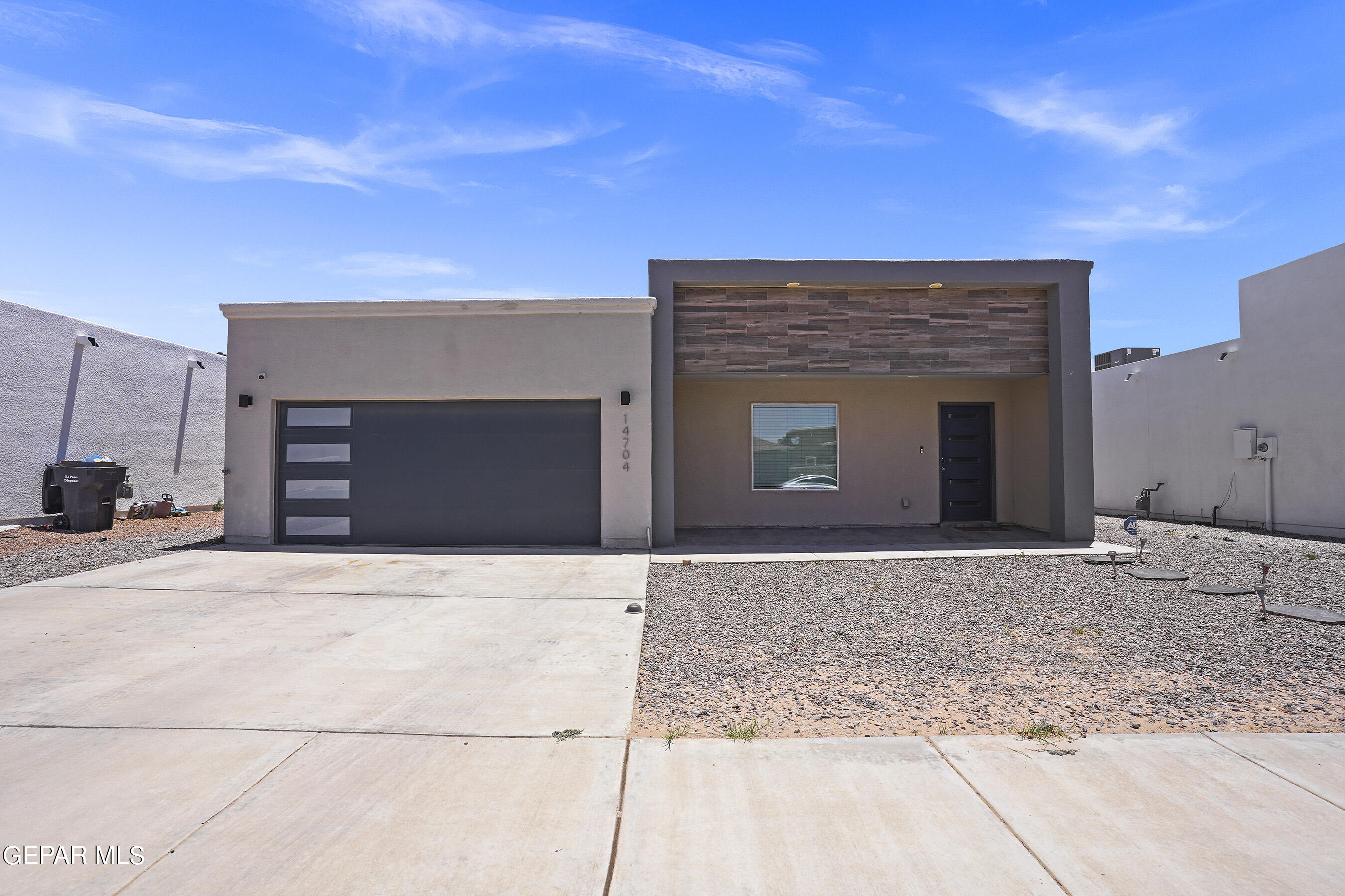 a front view of a house