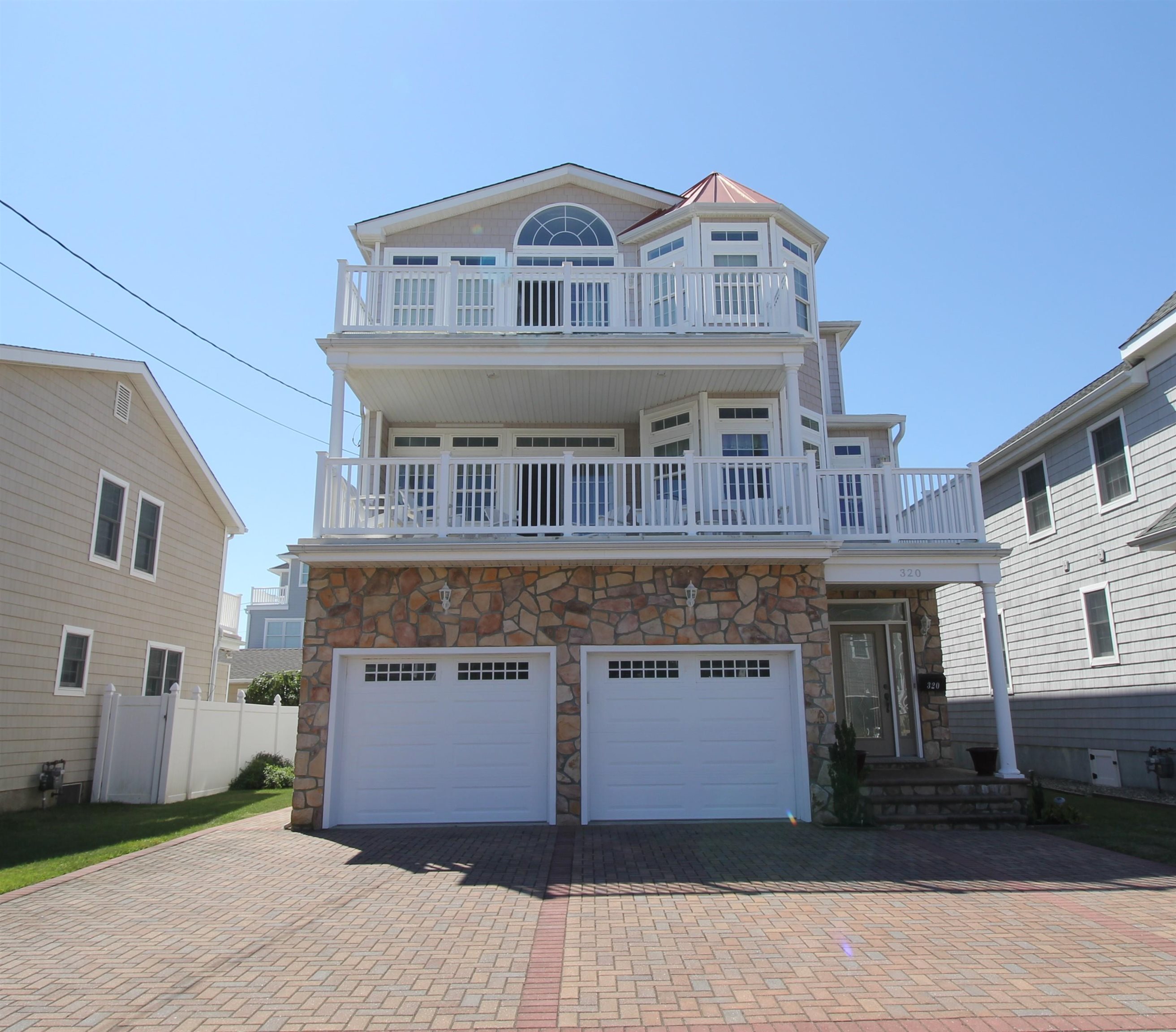 a front view of a house