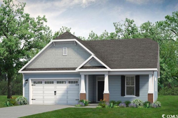 Craftsman-style house featuring a porch and a fron