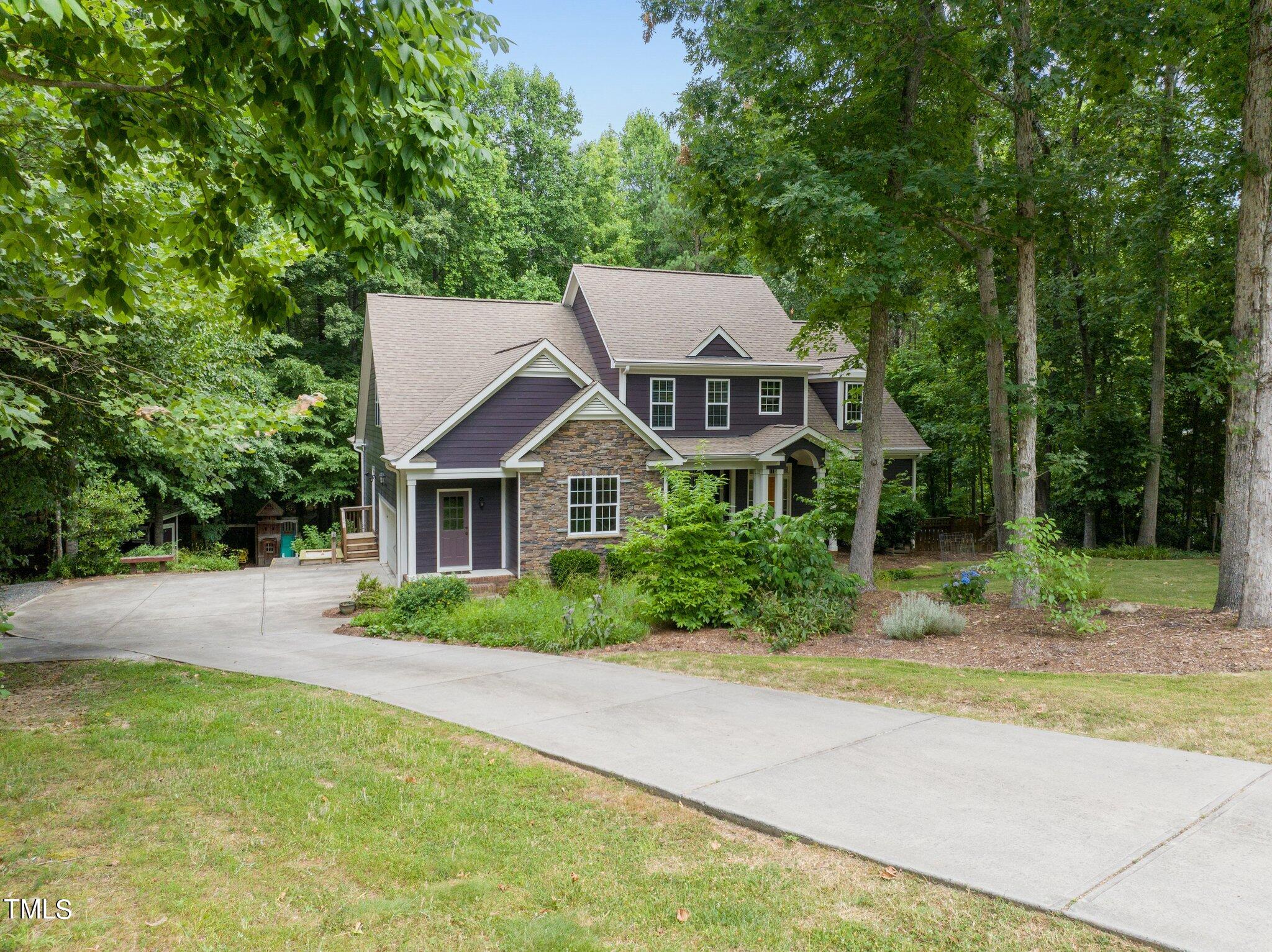 a aerial view of a house