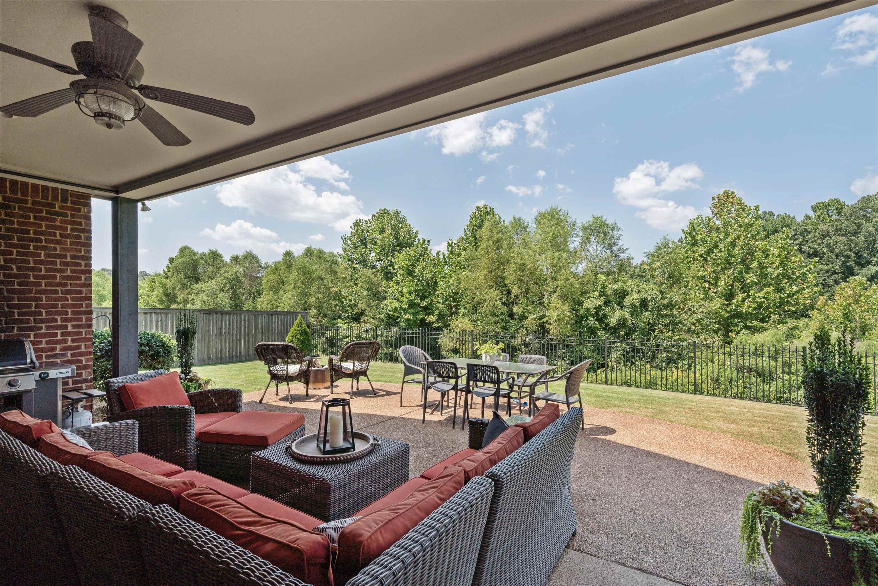 a view of a couches in a patio