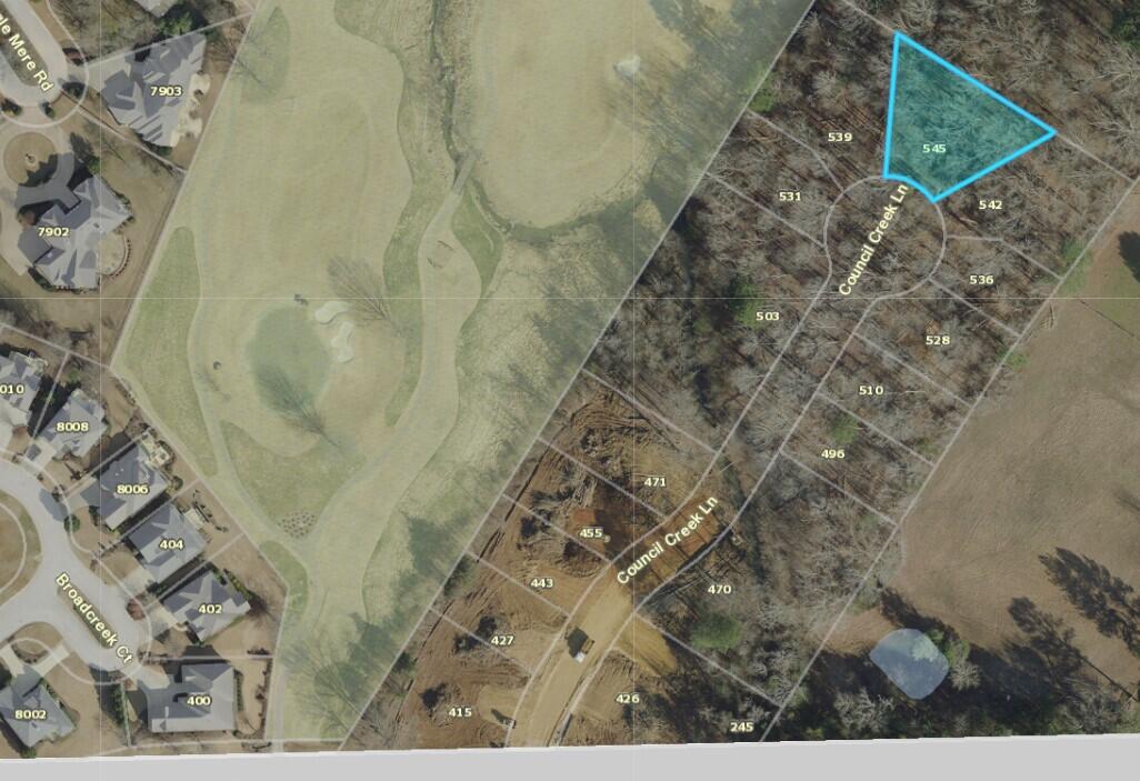 545 Council Creek, Lot 9, GIS, Aerial, c