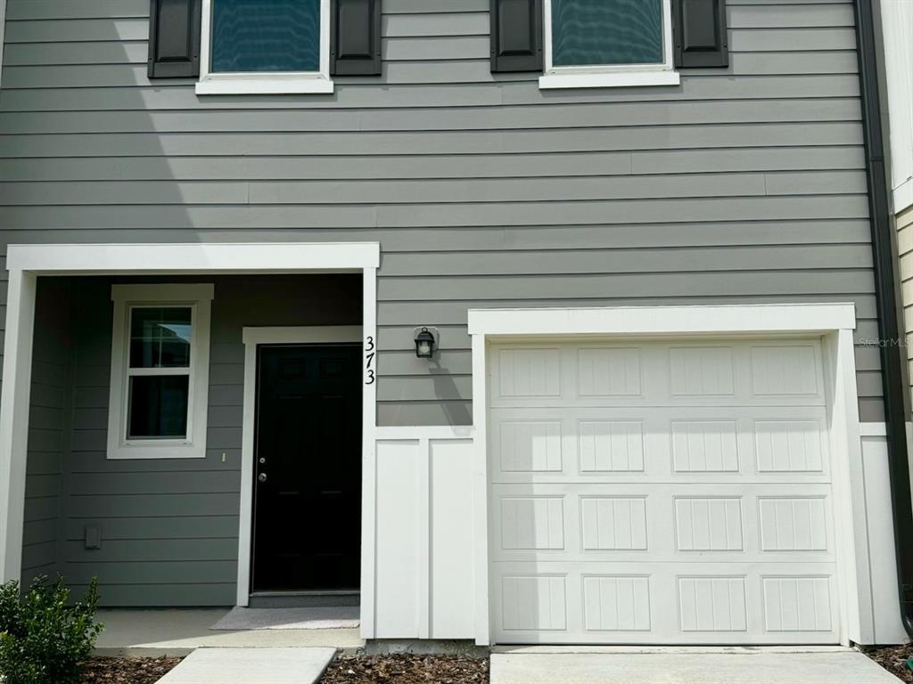 a view of front door