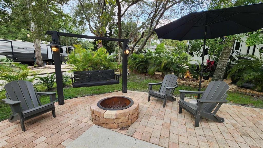 a view of outdoor space yard deck patio and outdoor seating