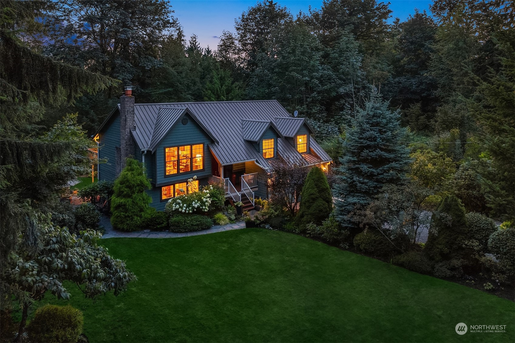 a aerial view of a house