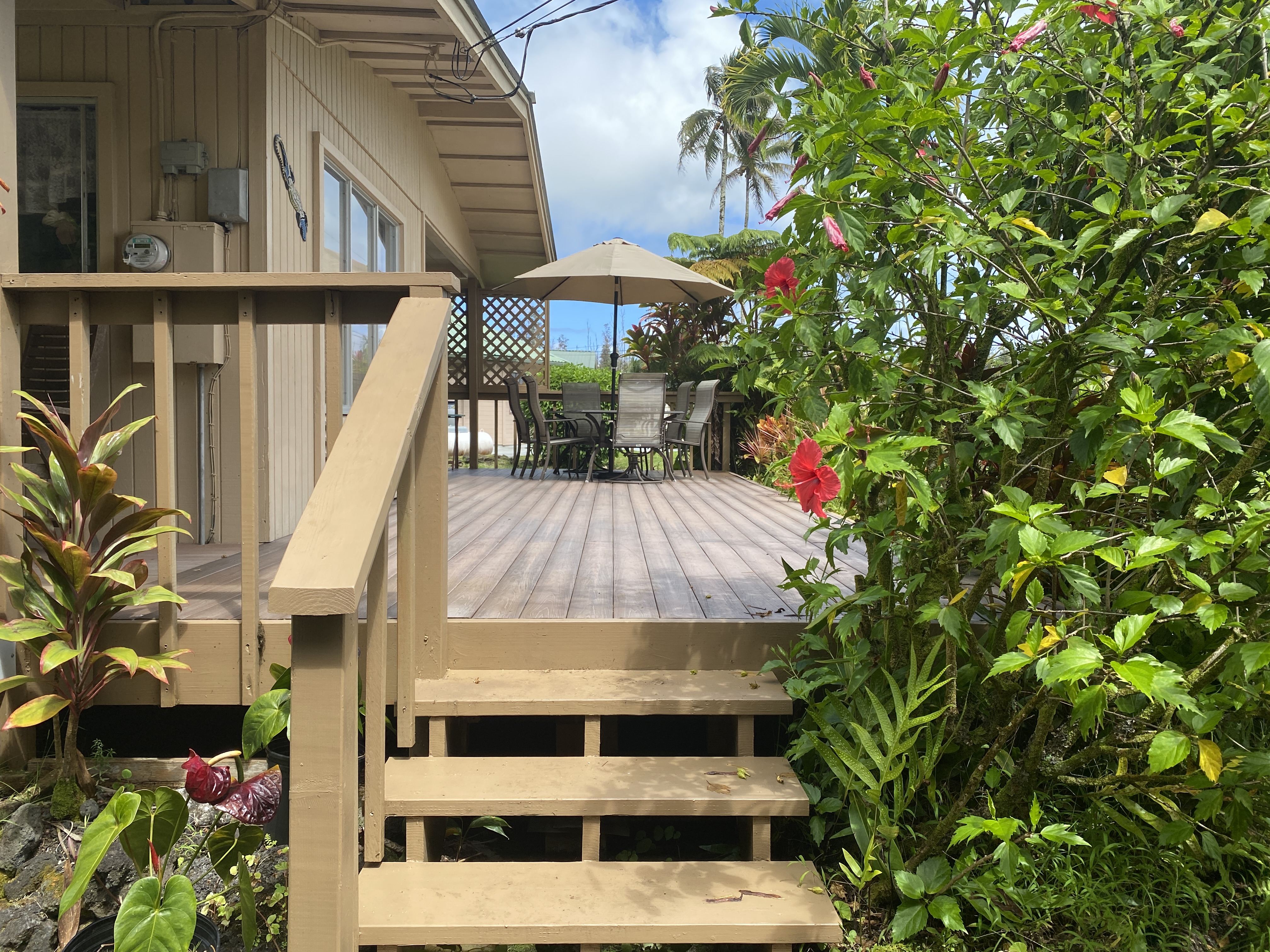 a view of outdoor space yard and deck