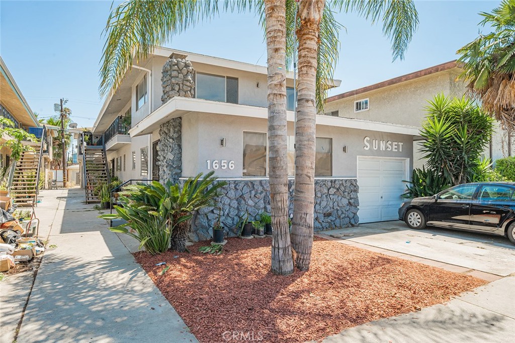 a view of a house with a patio