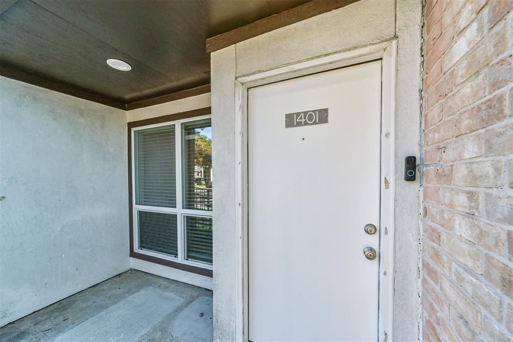 a view of front door