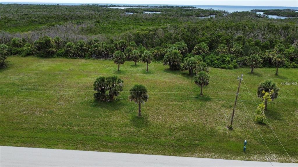 a view of a golf course with a park