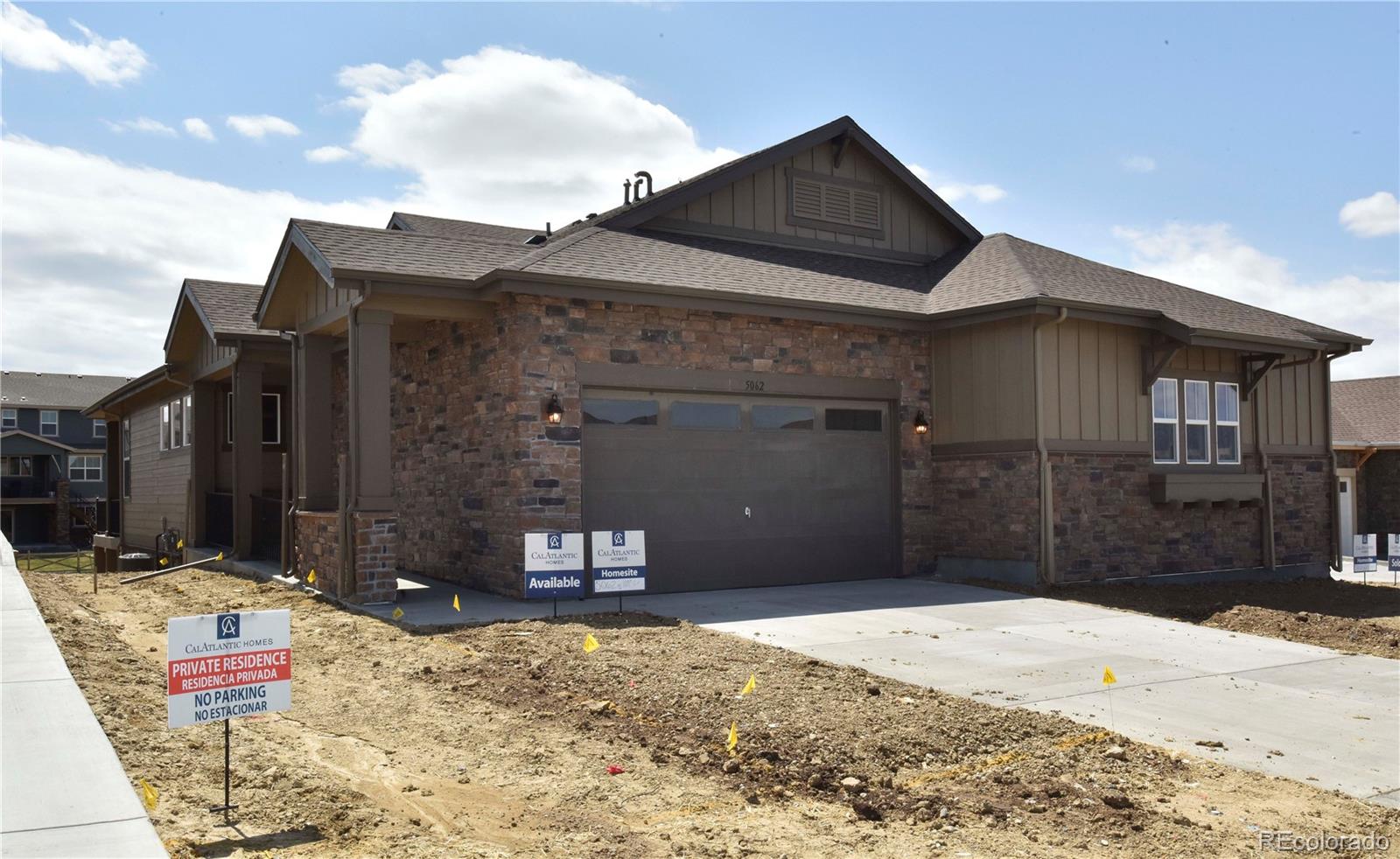 a front view of a house