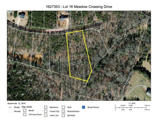 $32,500 | Lot 16 Meadow Crossing Drive | Rutherfordton Township - Rutherford County