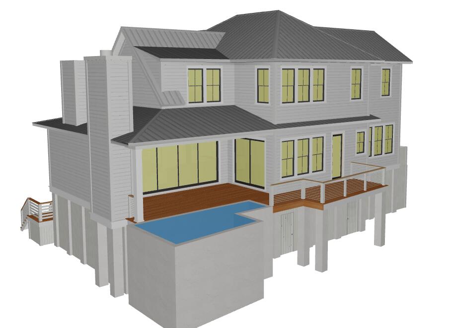 3d rendering- back