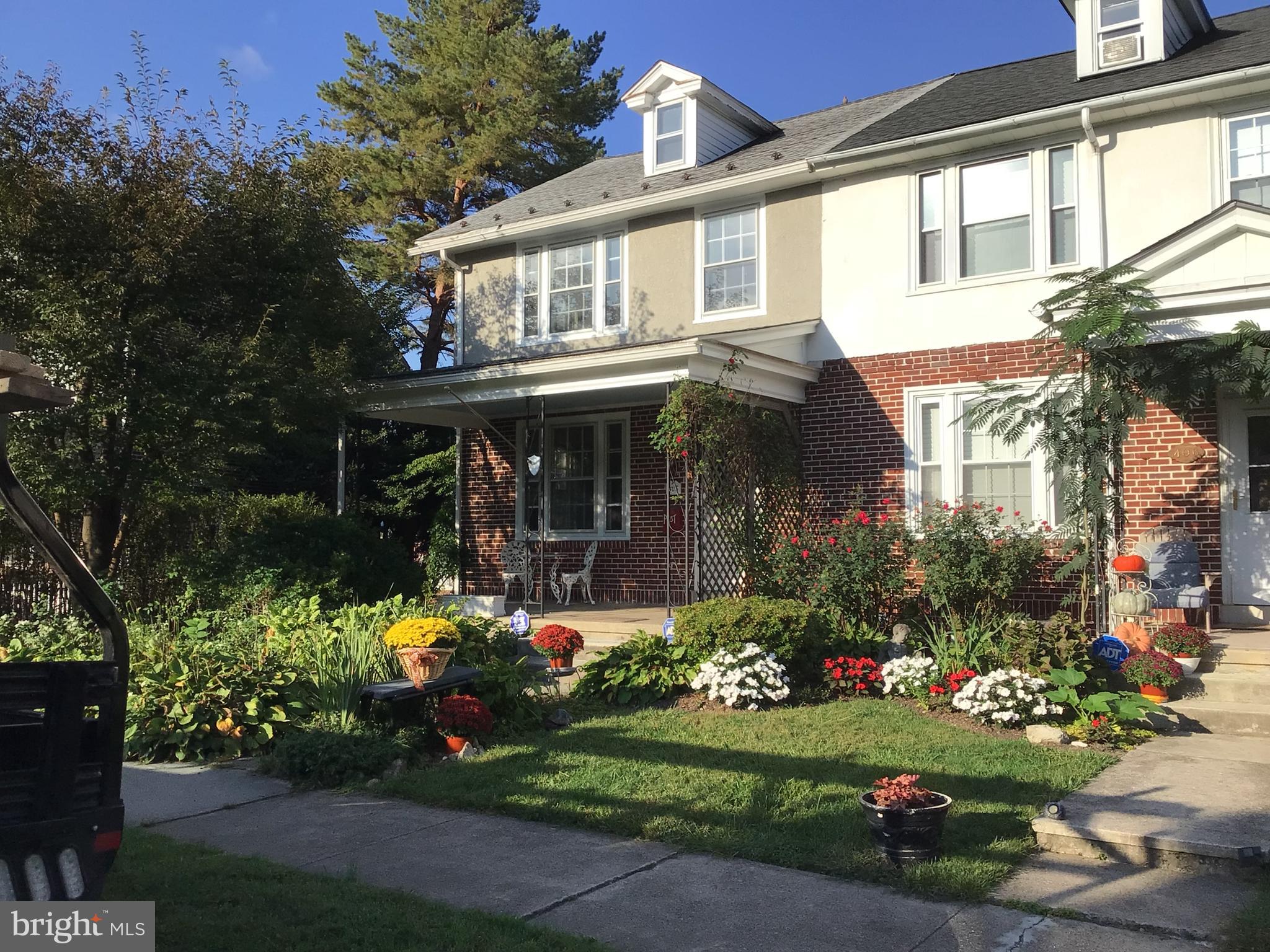 a front view of a house