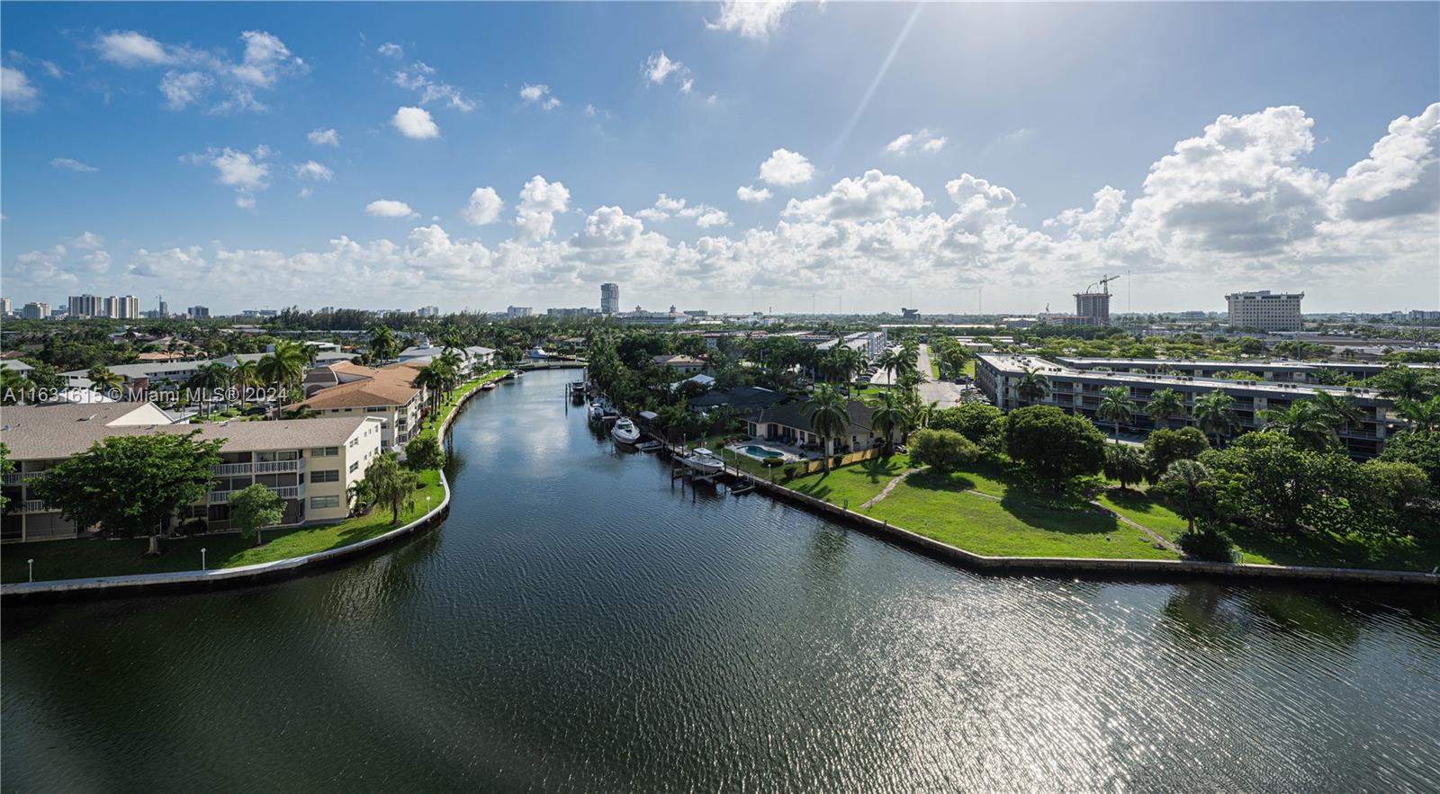 a view of a lake with outdoor space