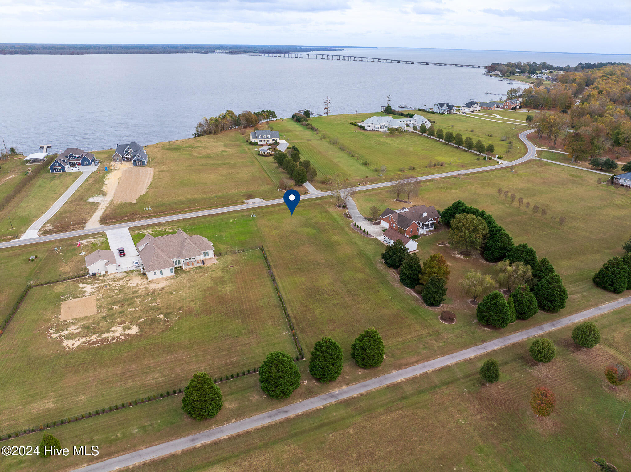 Aerial view, marked