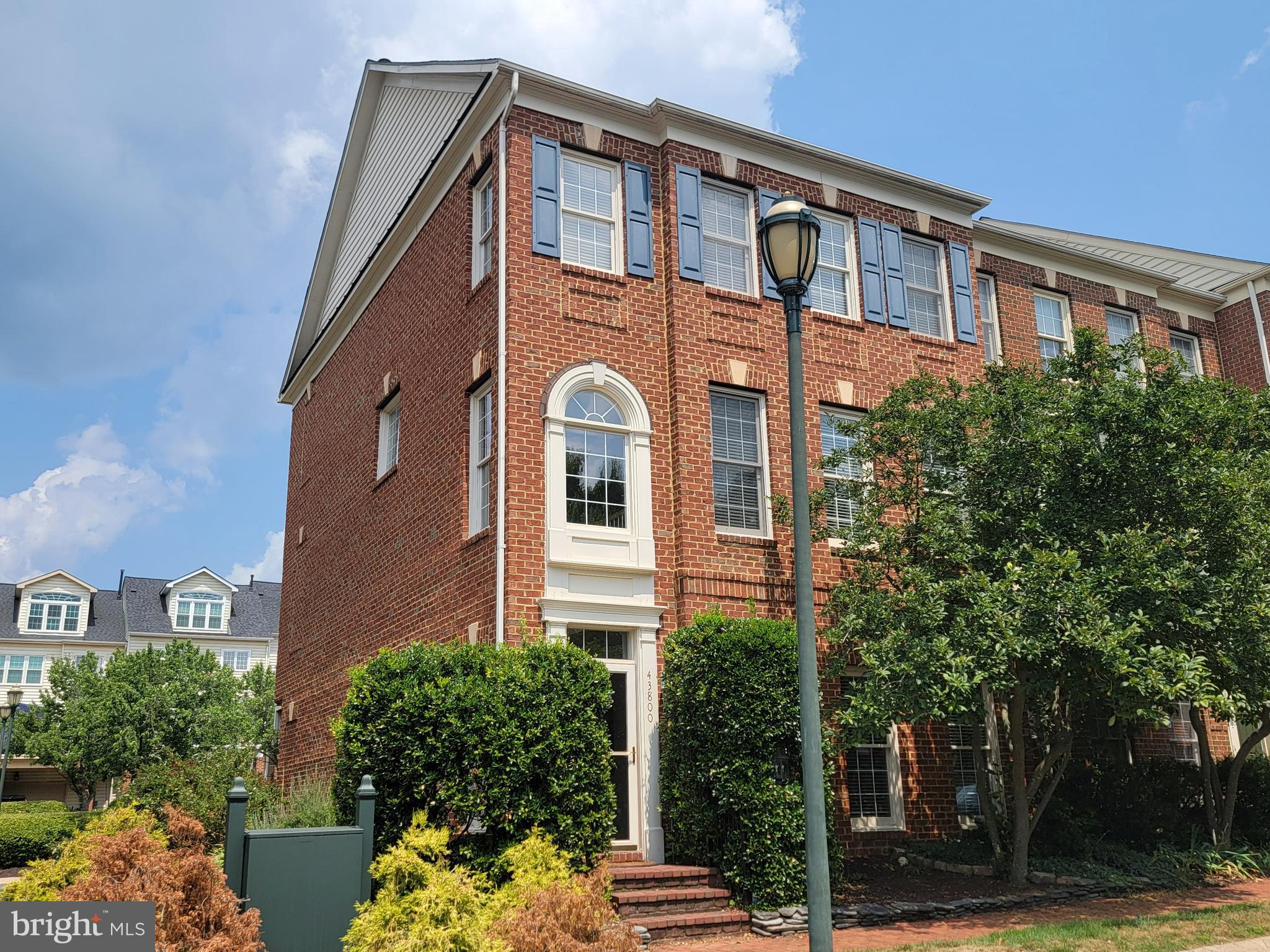 a front view of a building