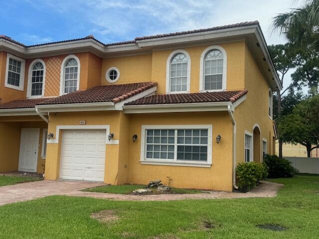 a front view of a house