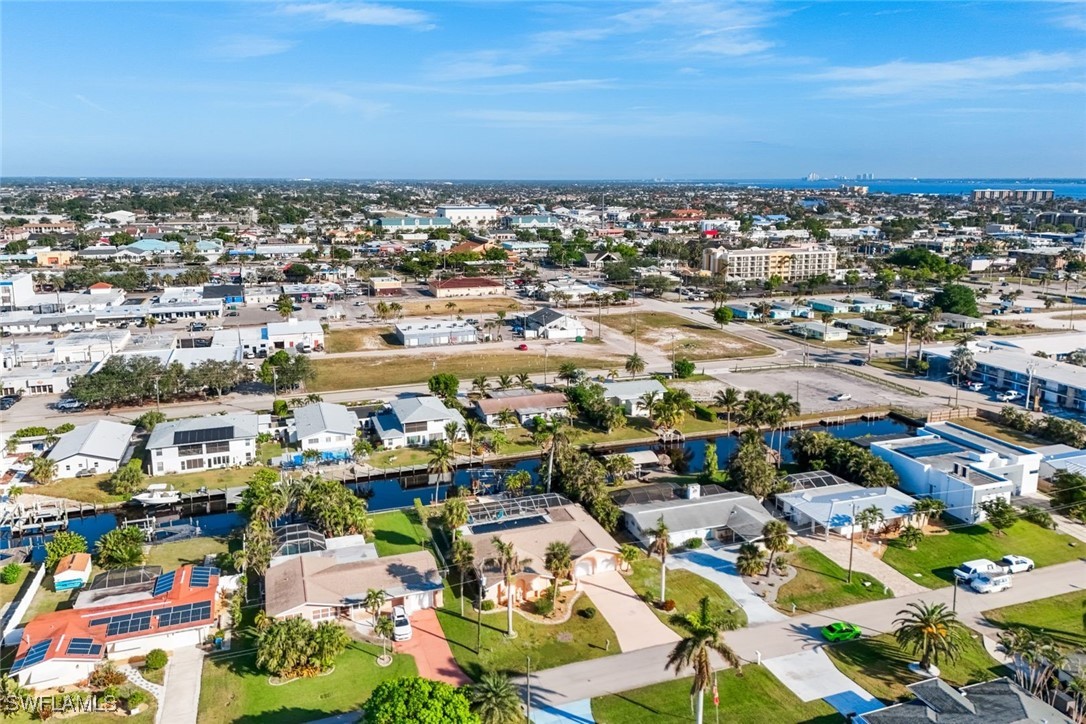 an aerial view of a city