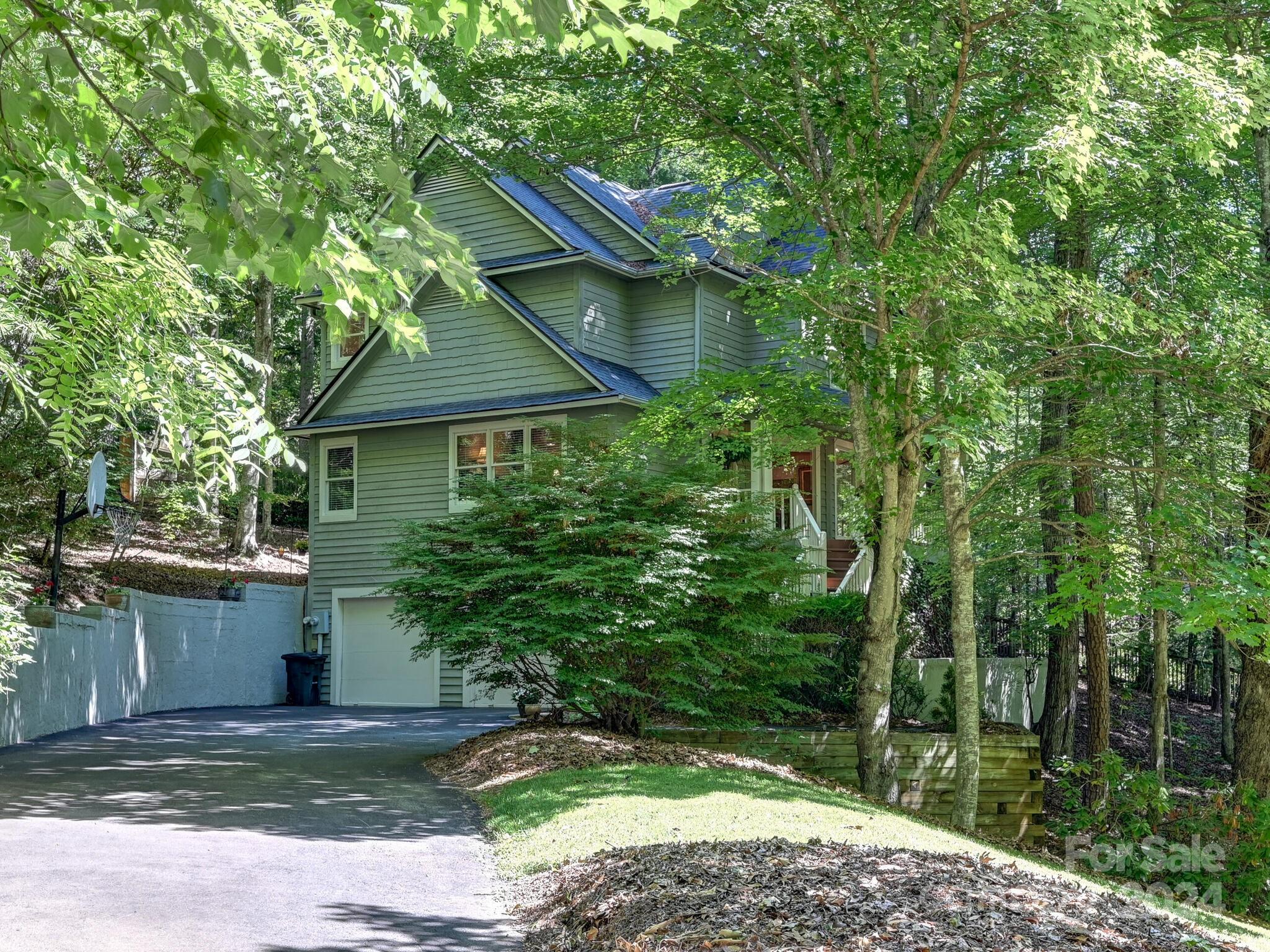 a house that has a tree in it