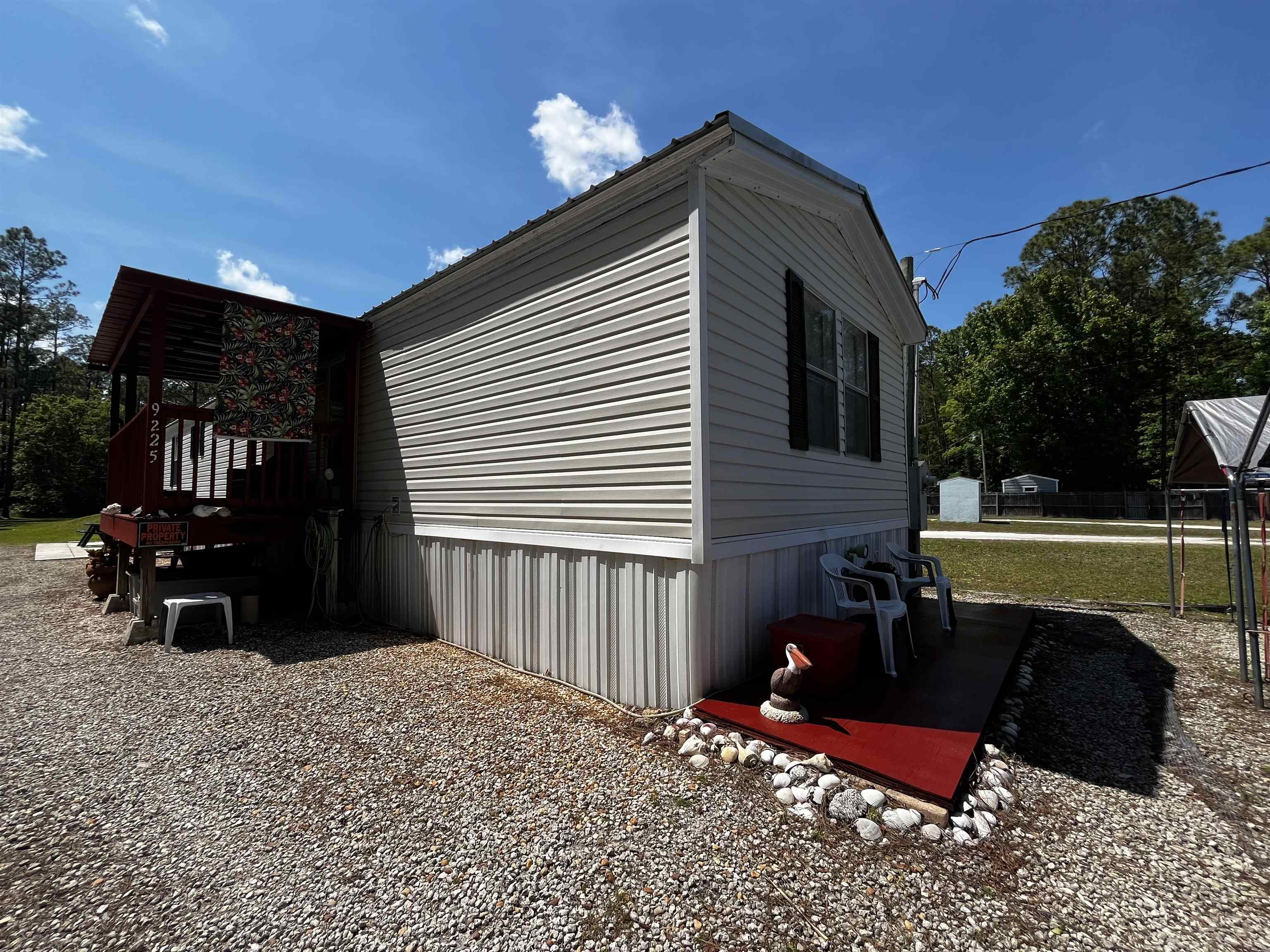 a view of a house with a patio