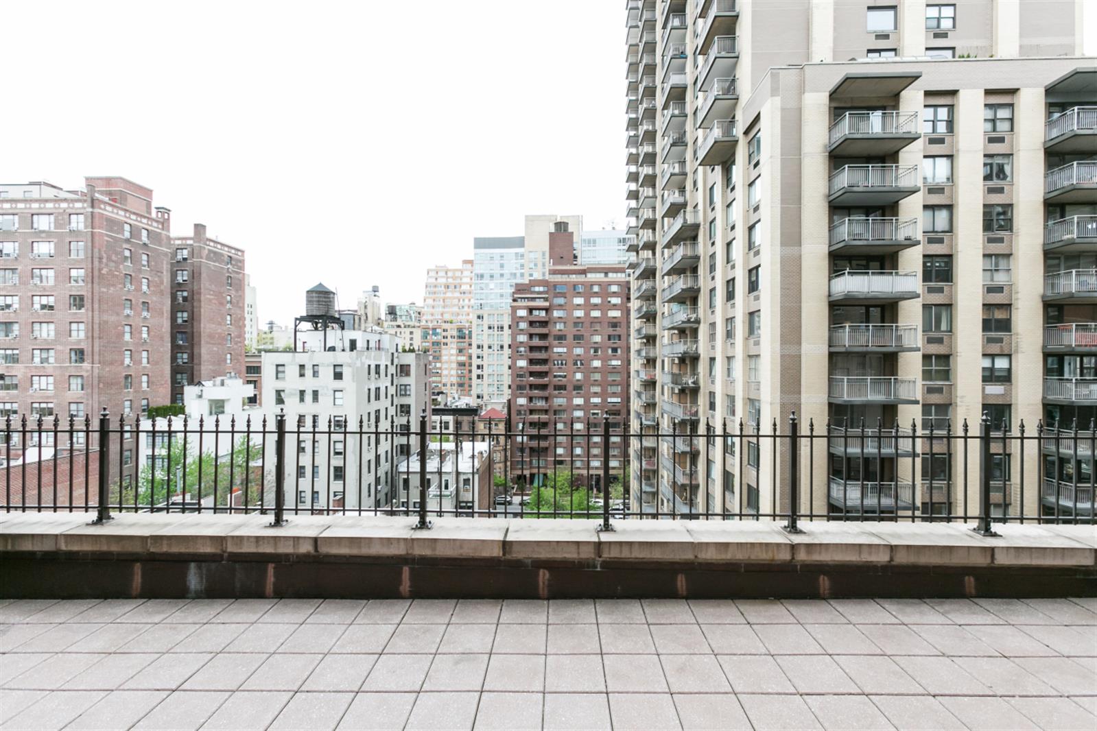 a view of balcony with city view