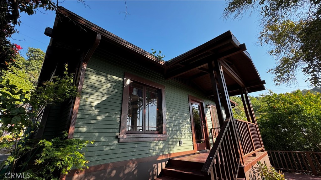 a view of outdoor space and deck