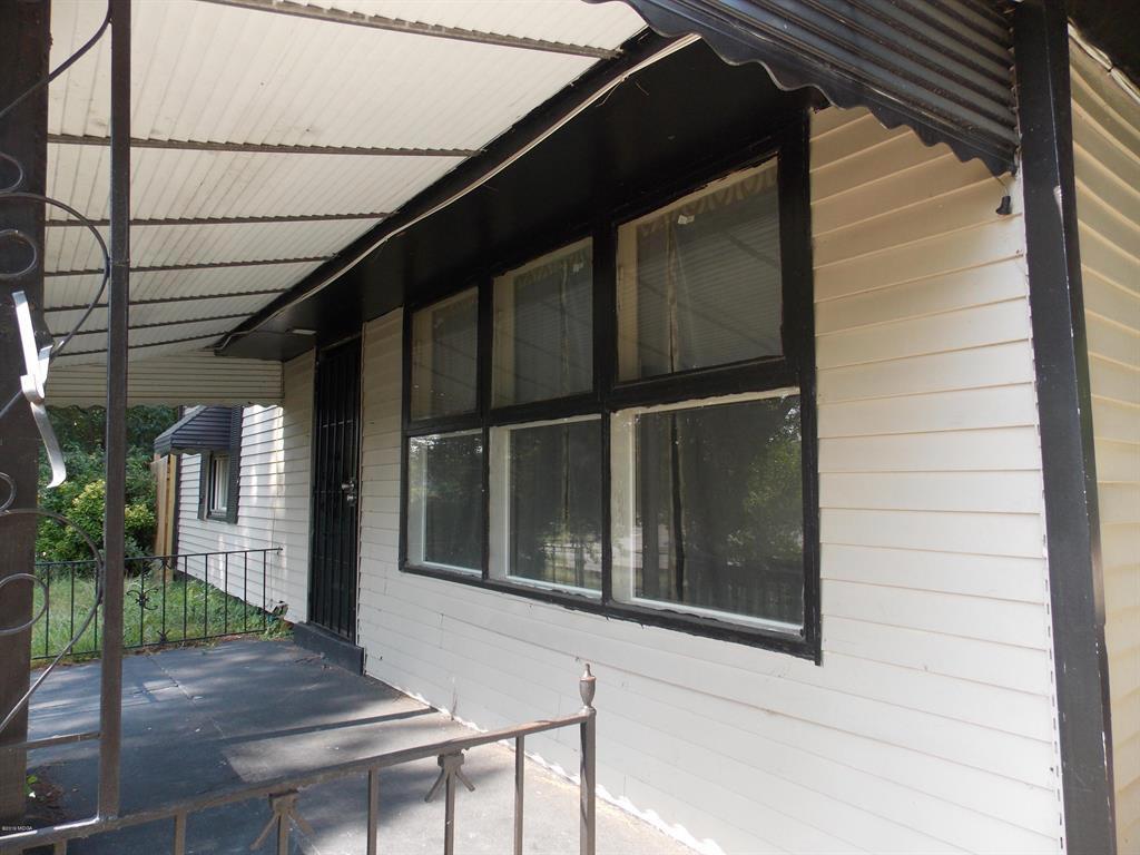 a view of porch with seating space