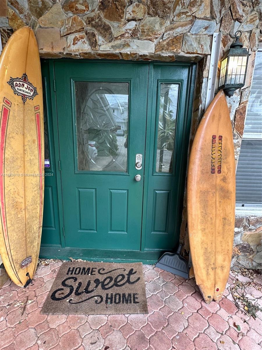 a view of a entryway door of the house