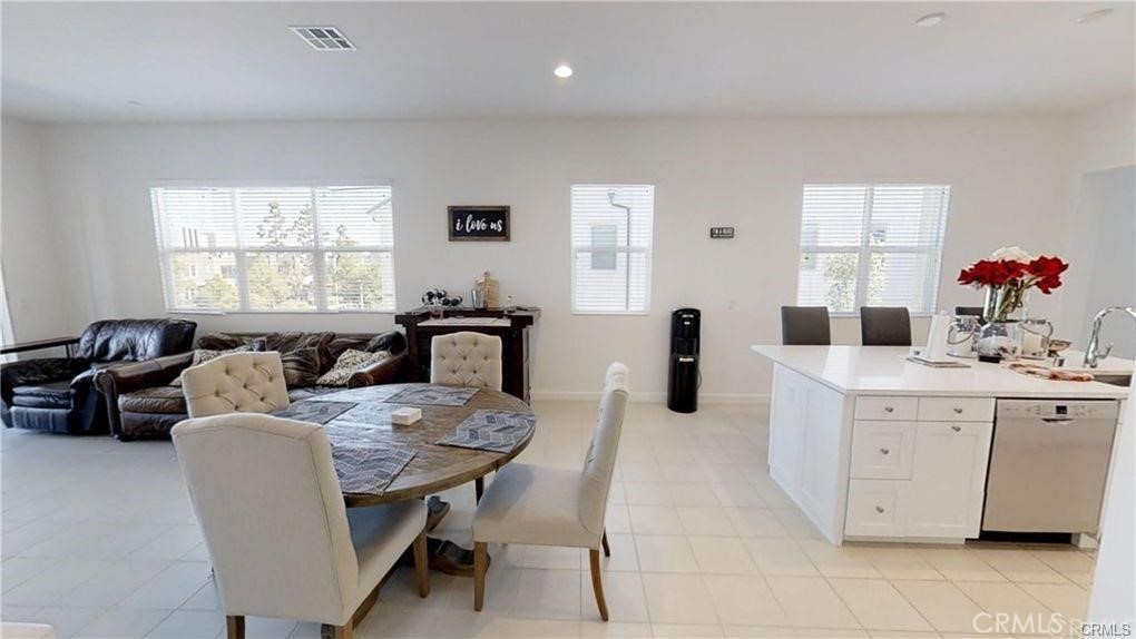 Living room and kitchen