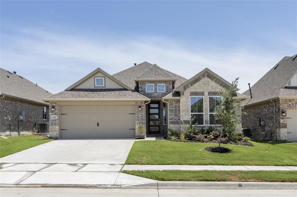 front view of house with a yard