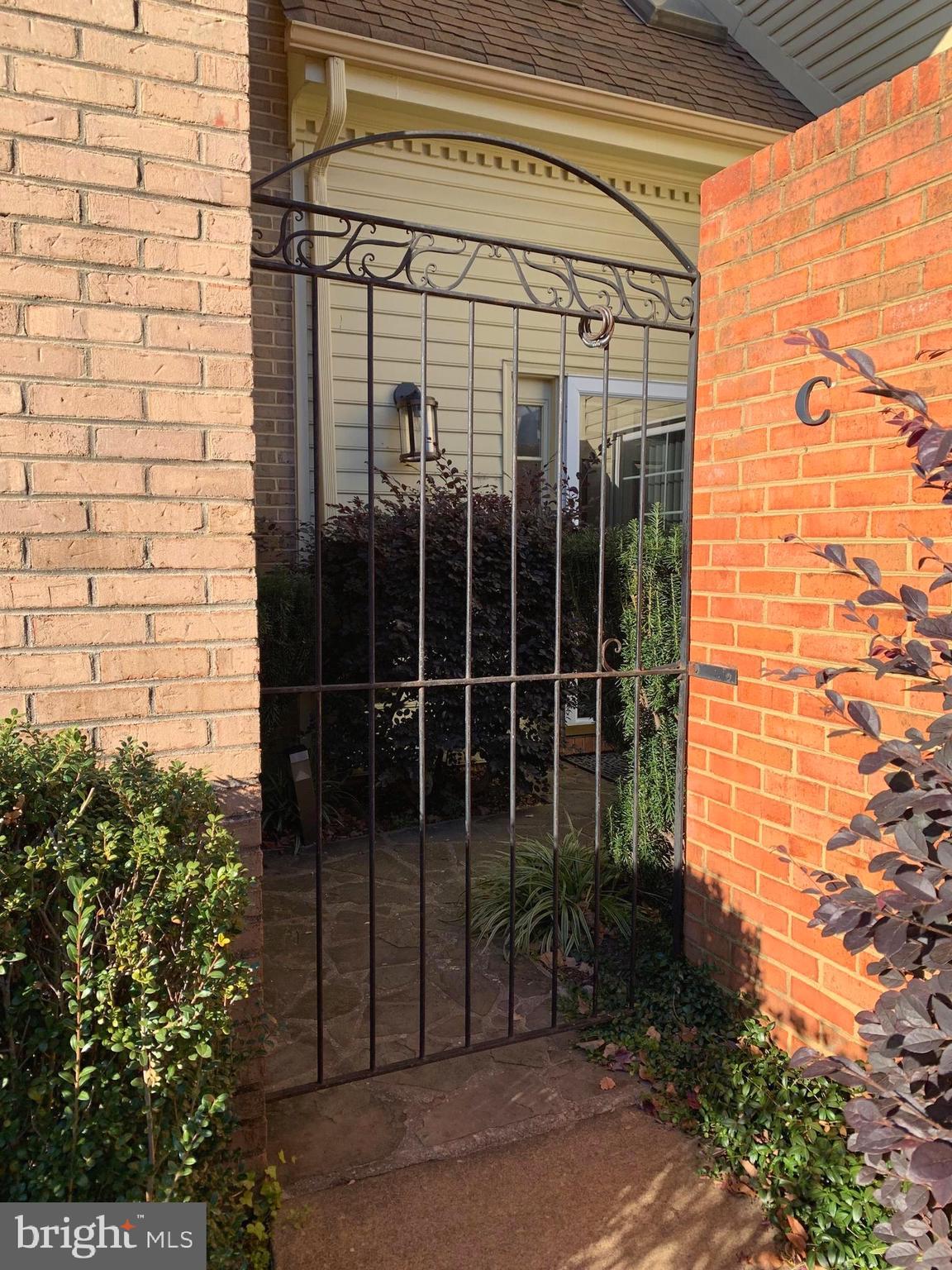 a view of a door and a window