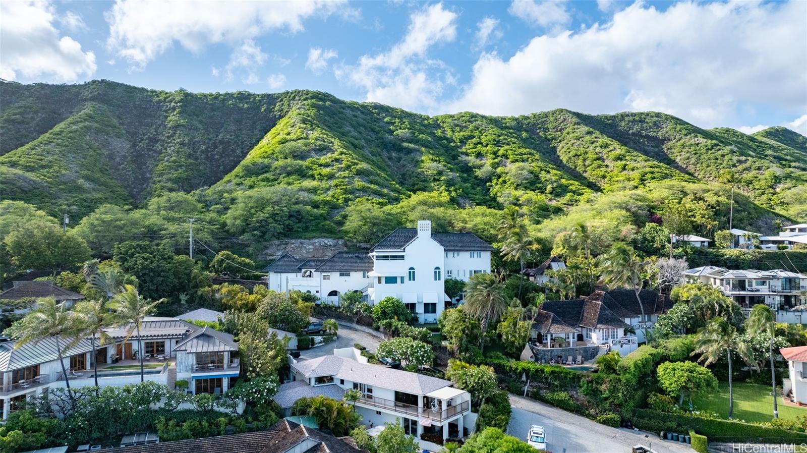 a aerial view of a house