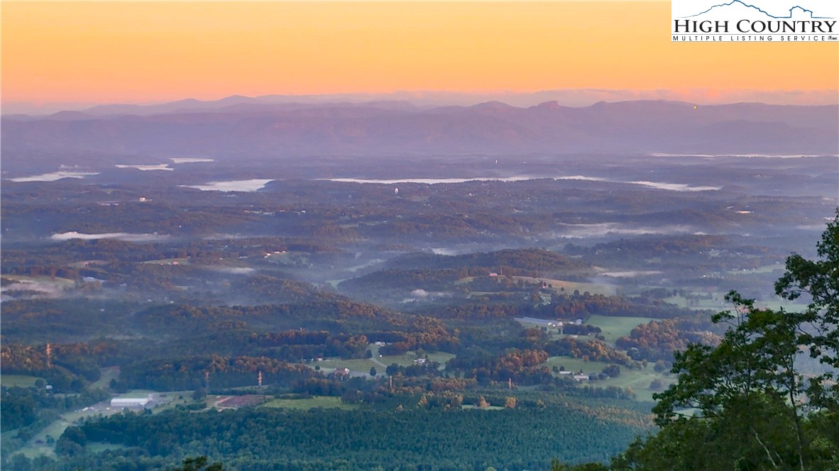 a view of city and mountain