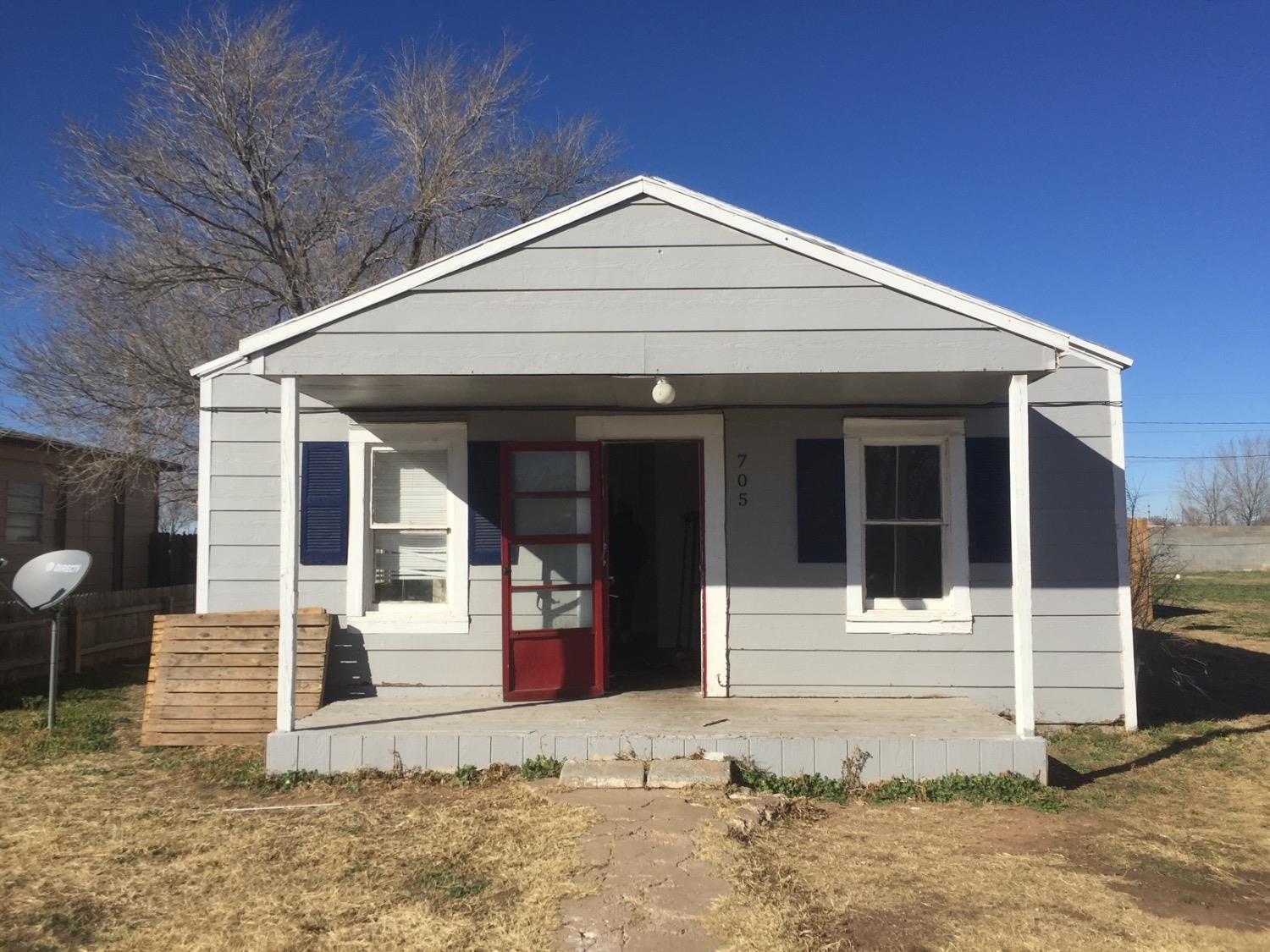 a front view of a house