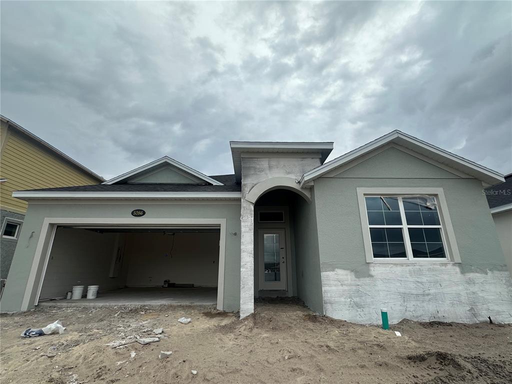 a front view of a house