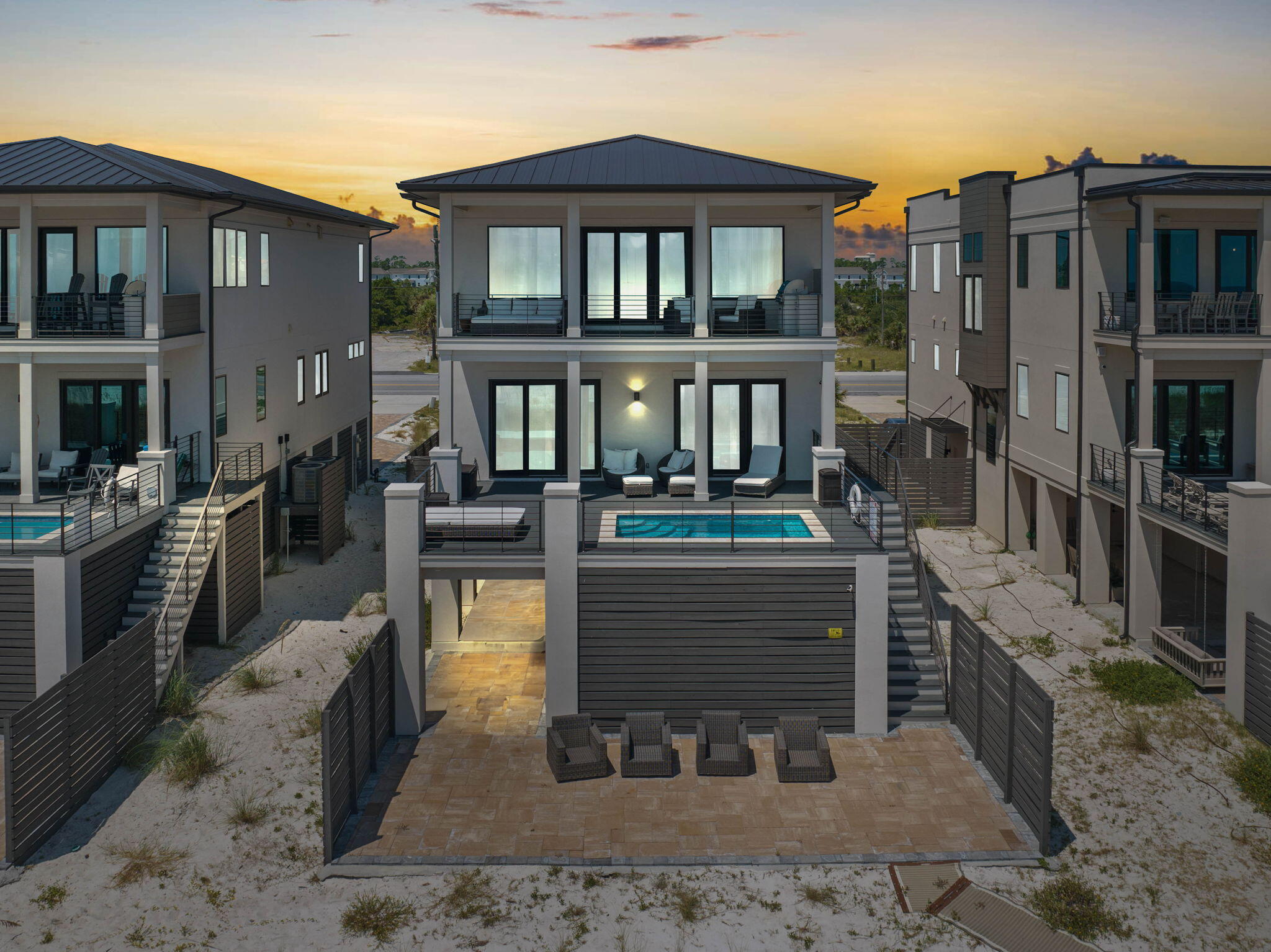 a view of a house with a patio