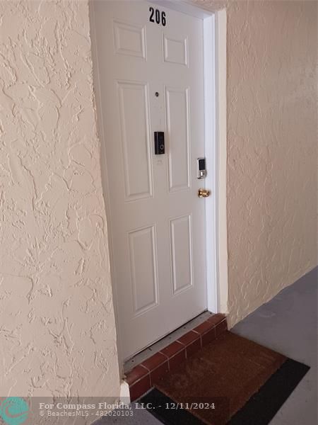 a view of a entryway door